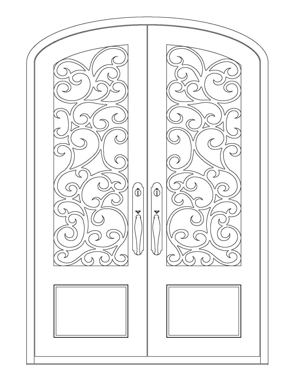 Wrought Iron Doors