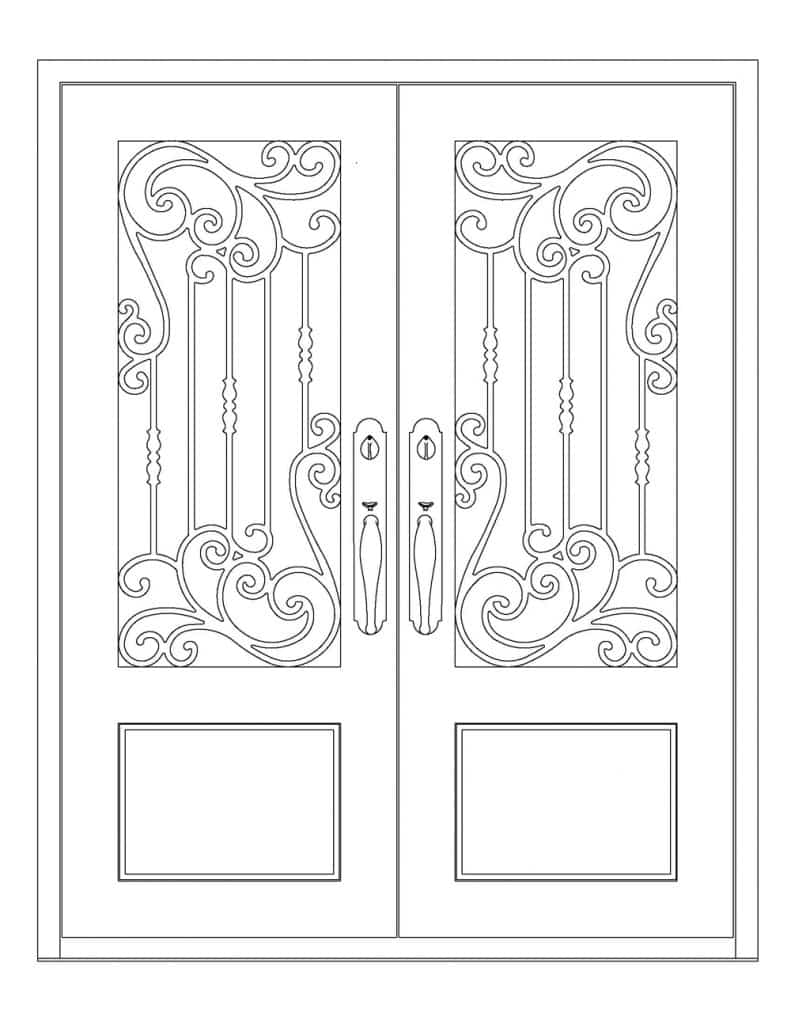 Iron Door Design Gallery Iron Works U.S.A. Choose Design Style