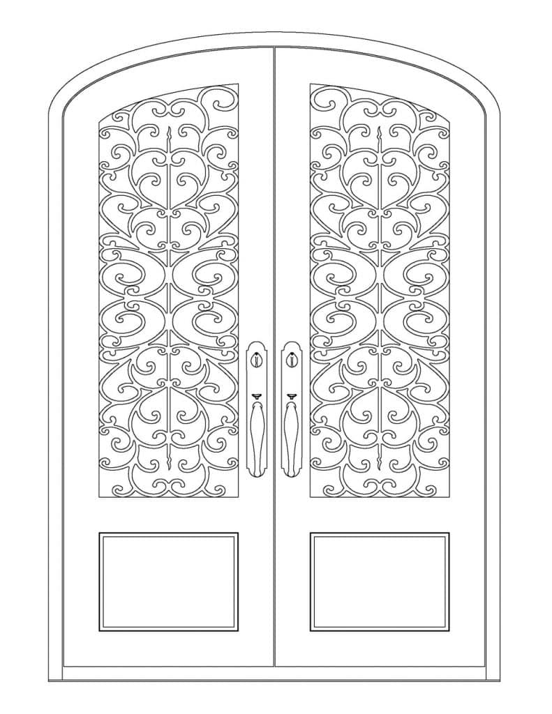 Iron Door Design Gallery Iron Works U.S.A. Choose Design Style
