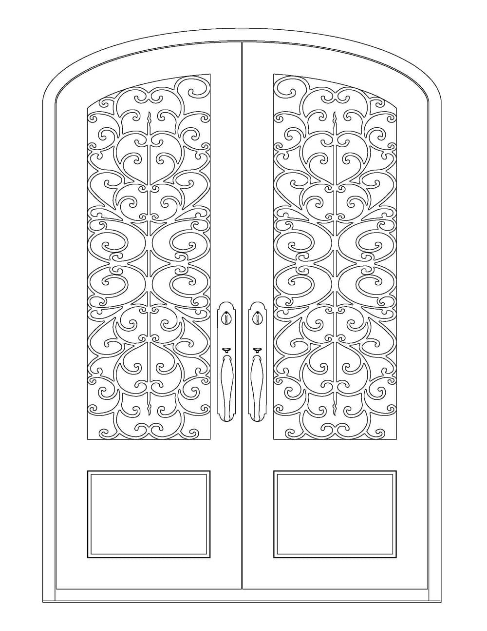 Wrought Iron Doors