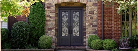 Decorative Iron Double Doors